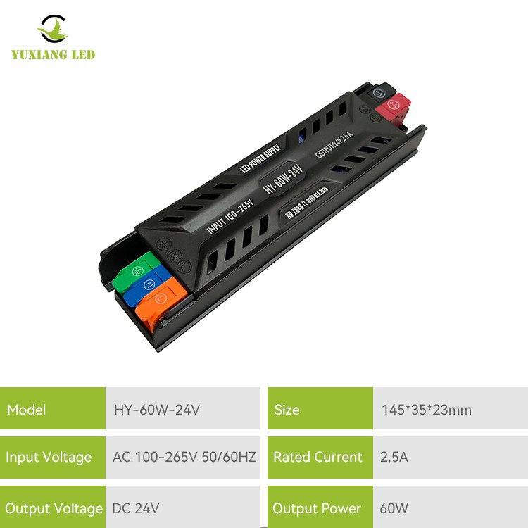 DC 24V 100W Ultra-ince Yarı-saksı LED Güç Kaynağı
