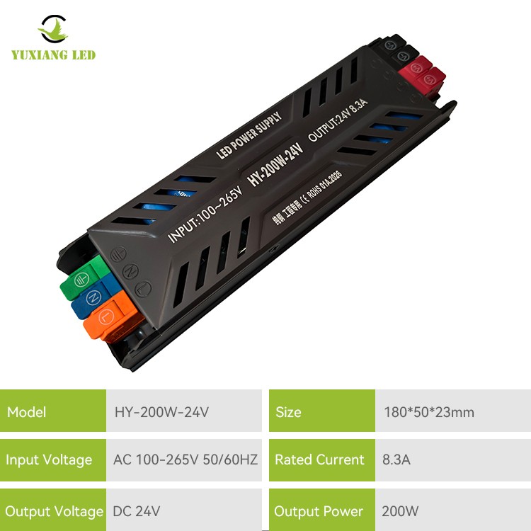 DC 24V 300W Ultra-ince Yarı-saksı LED Güç Kaynağı